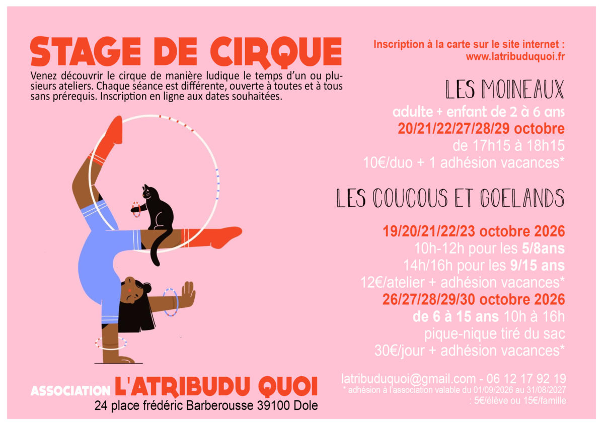stages de cirque